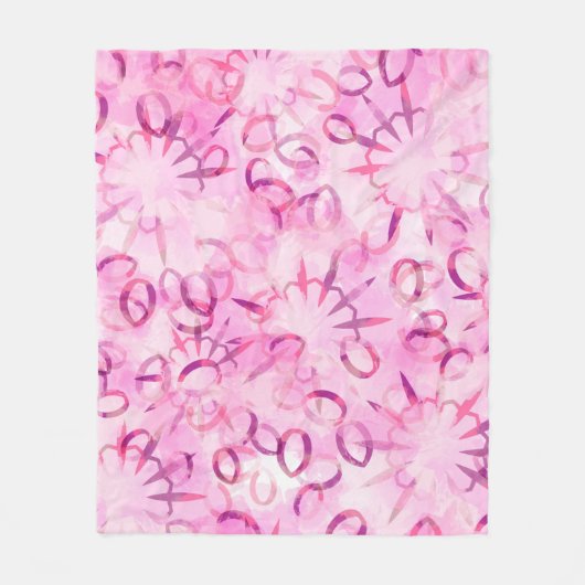 Abstraktes ethnisches Muster. Aquarellfarben-Backg Fleecedecke (Vorderseite)