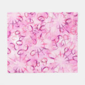 Abstraktes ethnisches Muster. Aquarellfarben-Backg Fleecedecke (Vorderseite (Horizontal))