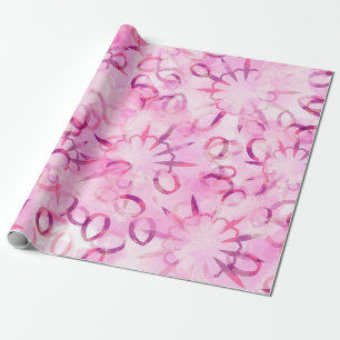 Abstraktes ethnisches Muster. Aquarellfarben-Backg Geschenkpapier