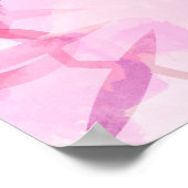 Abstraktes ethnisches Muster. Aquarellfarben-Backg Poster (Ecke)