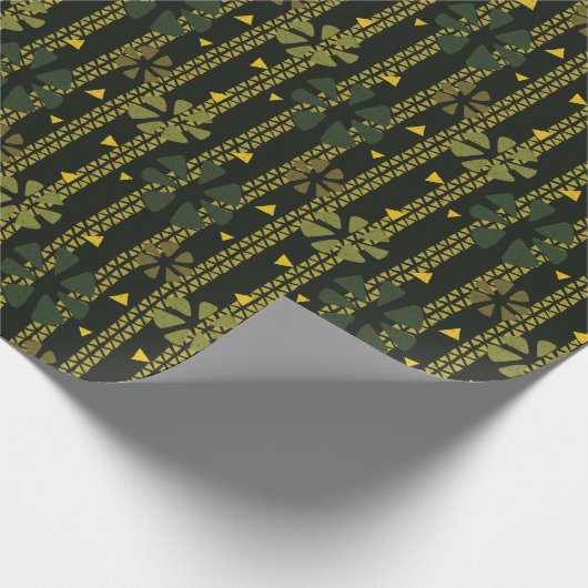 Abstraktes ethnisches Muster Geschenkpapier (Ecke)