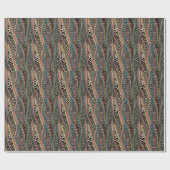 Abstraktes ethnisches Muster Geschenkpapier (Flach)