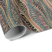 Abstraktes ethnisches Muster Geschenkpapier (Rolleneckpunkt)