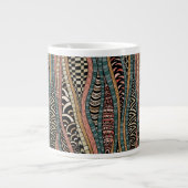 Abstraktes ethnisches Muster Jumbo-Tasse (Vorderseite)