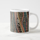 Abstraktes ethnisches Muster Jumbo-Tasse (Rechts)