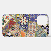 Abstraktes ethnisches spanisches Fliesen-Patchwork Case-Mate iPhone Hülle (Rückseite (Horizontal))