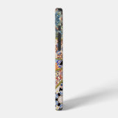 Abstraktes ethnisches spanisches Fliesen-Patchwork iPhone Hülle (Linke Seite)