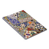 Abstraktes ethnisches spanisches Fliesen-Patchwork Notizblock (Rechte Seite)