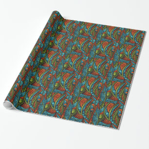 Abstraktes ethnisches Wallpaper Geschenkpapier