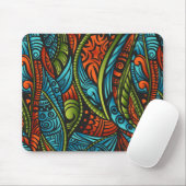 Abstraktes ethnisches Wallpaper Mousepad (Mit Mouse)