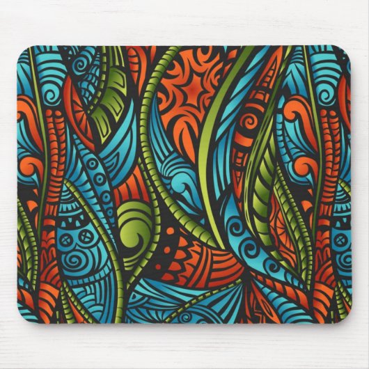 Abstraktes ethnisches Wallpaper Mousepad (Vorne)