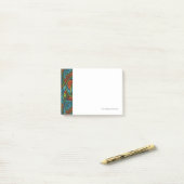 Abstraktes ethnisches Wallpaper Post-it Klebezettel (Auf Schreibtisch)