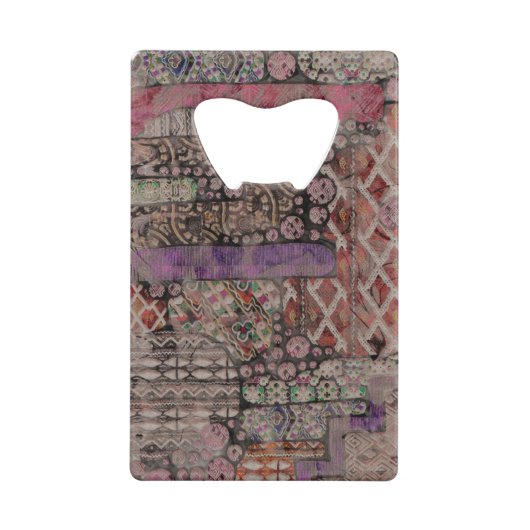 Abstraktes Ethno-Muster - Folklore Art 1 Geldbeutel Flaschenöffner (Rückseite)