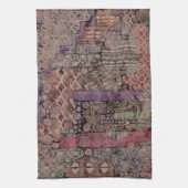Abstraktes Ethno-Muster - Folklore Art 1 Geschirrtuch (Vertikal)
