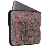 Abstraktes Ethno-Muster - Folklore Art 1 Laptopschutzhülle (Vorne Rechts)