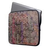 Abstraktes Ethno-Muster - Folklore Art 1 Laptopschutzhülle (Vorderseite Links)