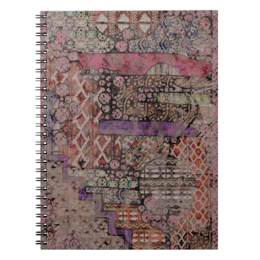 Abstraktes Ethno-Muster - Folklore Art 1 Notizblock (Vorderseite)