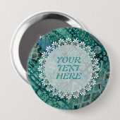 Abstraktes Ethno-Muster - Folklore-Kunst 2 Button (Vorne & Hinten)