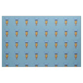 Abstraktes Eule Blauer Kreis Augen Farbenfrohe Fed Stoff (Fat Quarter (45,7 x 55,9 cm))