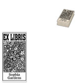 Abstraktes Ex Libris Gummistempel (Stempel)