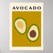 Abstraktes exotisches Frucht Boho Poster (Vorne)