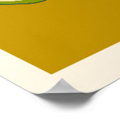 Abstraktes exotisches Frucht Boho Poster (Ecke)