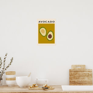 Abstraktes exotisches Frucht Boho Poster