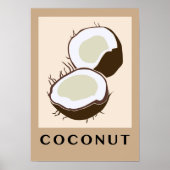 Abstraktes exotisches Frucht Boho Poster (Vorne)