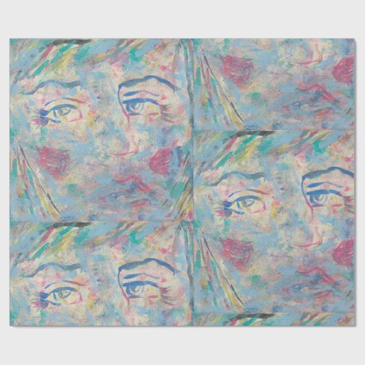 Abstraktes "Extravagantes" Schleifpapier Geschenkpapier (Flach)