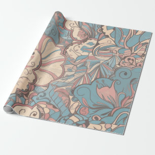 Abstraktes Faltpapier Pastell Geschenkpapier