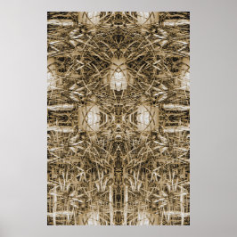 Abstraktes Fantasy-Bauplakat Poster