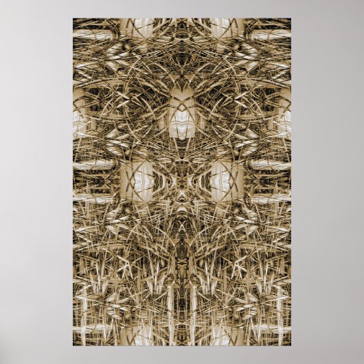 Abstraktes Fantasy-Bauplakat Poster (Vorne)