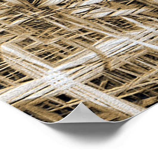 Abstraktes Fantasy-Bauplakat Poster (Ecke)