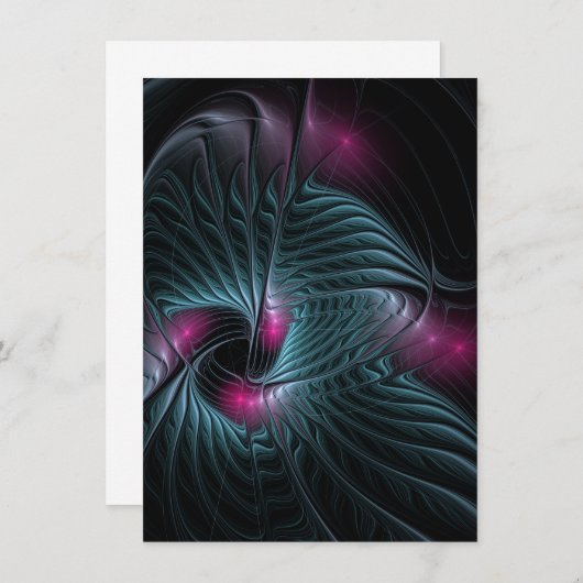 Abstraktes Fantasy-Fraktal (Vorne/Hinten)