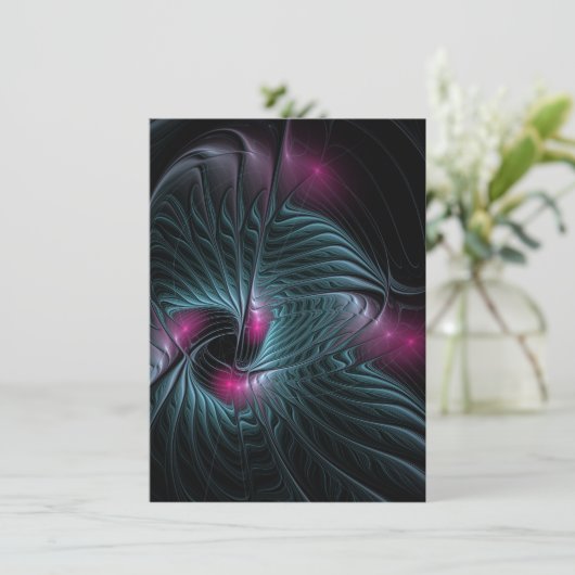 Abstraktes Fantasy-Fraktal (Stehend Vorderseite)