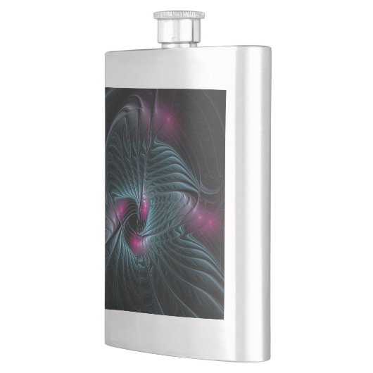 Abstraktes Fantasy-Fraktal Flachmann (Links)