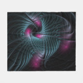 Abstraktes Fantasy-Fraktal Fleecedecke (Vorderseite (Horizontal))