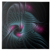 Abstraktes Fantasy-Fraktal Fliese (Vorderseite)