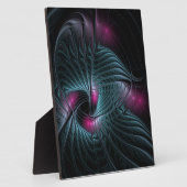 Abstraktes Fantasy-Fraktal Fotoplatte (Seite)