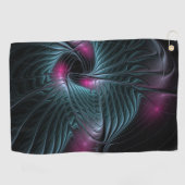 Abstraktes Fantasy-Fraktal Golfhandtuch (Horizontal)