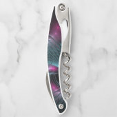 Abstraktes Fantasy-Fraktal Kellnermesser (Rückseite)