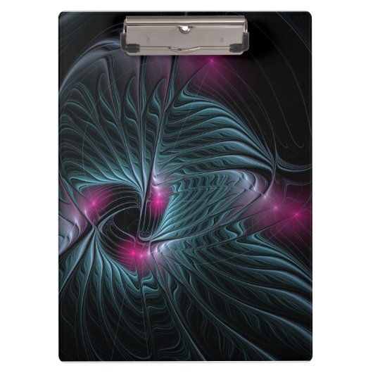 Abstraktes Fantasy-Fraktal Klemmbrett (Vorderseite)