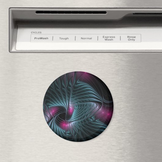 Abstraktes Fantasy-Fraktal Magnet (In Situ (Geschirrspüler))