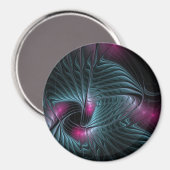 Abstraktes Fantasy-Fraktal Magnet (Vorderseite/Rückseite)