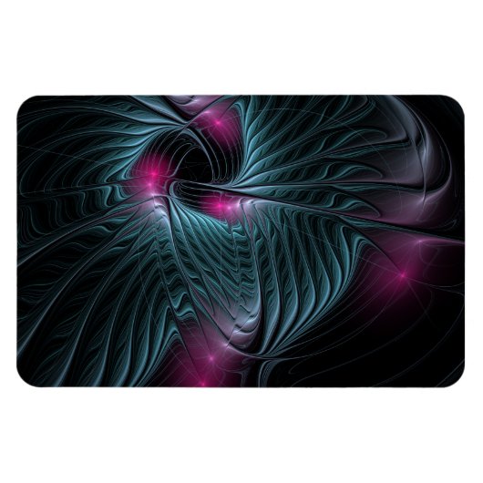 Abstraktes Fantasy-Fraktal Magnet (Horizontal)