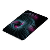 Abstraktes Fantasy-Fraktal Magnet (Linke Seite)