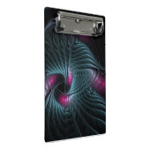 Abstraktes Fantasy-Fraktal Mini Klemmbrett (Schrägansicht)