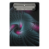 Abstraktes Fantasy-Fraktal Mini Klemmbrett (Vorderseite)