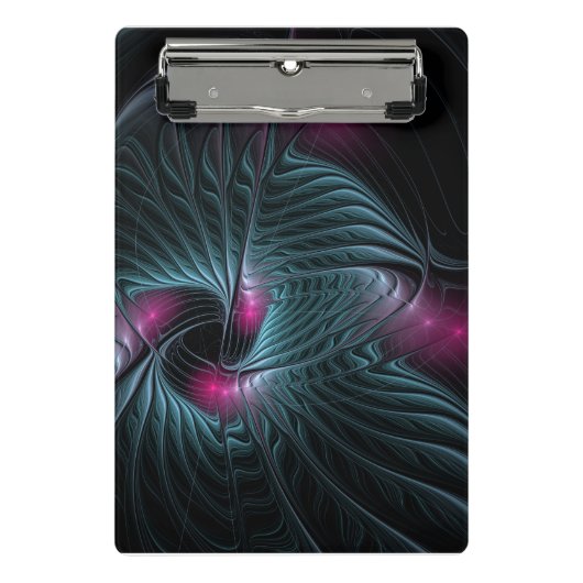 Abstraktes Fantasy-Fraktal Mini Klemmbrett (Vorderseite)