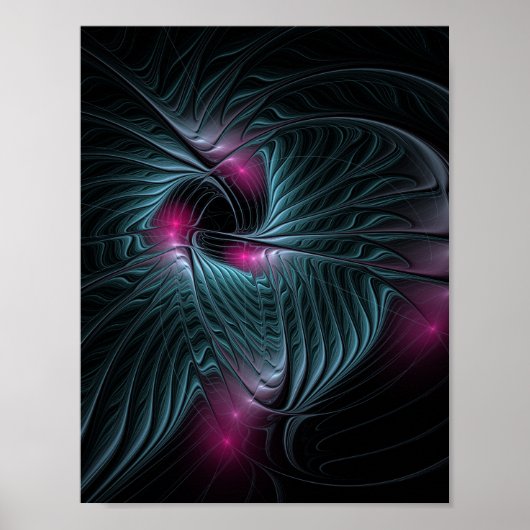 Abstraktes Fantasy-Fraktal Poster (Vorne)
